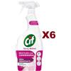CIF 6 PZ CIF SPRAY ATTIVO MULTIUSO CON CANDEGGINA 100% IGIENIZZANTE SBIANCANTE 650ML