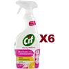 CIF 6 CIF SPRAY ATTIVO MULTIUSO CANDEGGINA 100% IGIENIZZANTE SBIANCANTE LIMONE 650ML