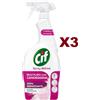 CIF 3 PZ CIF SPRAY ATTIVO MULTIUSO CON CANDEGGINA 100% IGIENIZZANTE SBIANCANTE 650ML