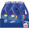 Dash Detersivo Liquido Lavatrice 105 Lavaggi (21x5) Classico Rimuove Le Macchie