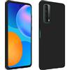 Avizar, Cover silicone Huawei P smart 2021 semi-rigida opaca soft touch, Nero