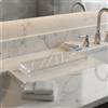 4 Pezzi Set Accessori Bagno in Cristallo Stile Hotel 5 Stelle Set Portasapone e