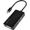 2direct GmbH LogiLink CV0110 4K Mini DisplayPort to DVI/HDMI/VGA Adapter Black