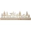 ‎creotime Creotime Advent Calendar with Date Numbers Stag Silhouette 40 cm