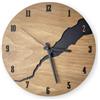 OROLOGIO DA PARETE IN LEGNO MODERNO 30 CM DESIGN SILENZIOSO DECORATIVO PER INTER