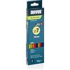 NOVUS TOOLS Bastoncini di colla a caldo colorati, Ø 7 mm, 16 pezzi, per | Bastoncini di colla colorati (200 x 7 mm) per legno, carta, plastica, pelle o schiuma, ideali per artigianato e riparazioni