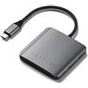 Satechi ST-H4CPDM hub di interfaccia USB tipo-C 10000 Mbit/s Grigio (Satechi 4-P