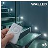 InnovaGoods omnidomo Walled faretti con telecomando, Bianco, 8.5 x 2 x 8.5 cm