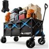 LEWANJA Carrello 140Lt Robusto Pieghevole Da Giardino Campeggio Spiaggia, Portata 130Kg