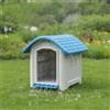 Cuccia da Esterno Impermeabile Cuccia in Plastica Rialzata per Cani, Giardino,