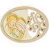 PuntoCasaStore 6 pz icona in resina | icona oval traforata sacra famiglia 8 x 6 cm | bomboniera