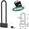 facoplast LUCCHETTO ANTIFURTO RIGIDO MULTIUSO 7x30 CM MOTO AUTO BICI CATENACCIO CATENA