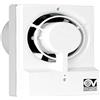 VORTICE M 10/4 T - Aspiratore Bagno 100mm e Cucina con Timer da Parete, Ventola Aspirazione Elicoidale a Basso Consumo Energetico, Rimuove Muffa e Umidità, Portata Massima 85 m3/h, 18,9x13,7x8,1cm