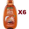 Garnier 6PZ GARNIER ULTRA DOLCE SHAMPOO OLIO DI COCCO E BURRO DI CACAO 250ML CAP. CRESPI