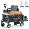 Litheli Carrello elettrico pieghevole con freni 200 l 60 kg adatto per campeggio