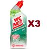 WC NET 3 PZ WC NET DISINCROSTANTE GEL DISINFETTANTE 700ML RIMUOVE IL 100% DEL CALCARE