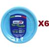DOPLA 150 PIATTI PIANI Ø22 RICICLABILE AZZURRO DOPLA RE-USABLE LAVABILI