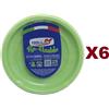 DOPLA 150 PIATTI PIANI DIAMETRO-22 RICICLABILE VERDE DOPLA RE-USABLE LAVABILI