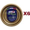 DOPLA 150 PIATTI PIANI DIAMETRO-22 RICICLABILE ORO DOPLA RE-USABLE LAVABILI