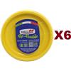 DOPLA 150 PIATTI PIANI DIAMETRO-22 RICICLABILE GIALLO DOPLA RE-USABLE LAVABIL