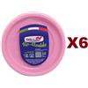 DOPLA 150 PIATTI PIANI Ø22 RICICLABILE ROSA DOPLA RE-USABLE LAVABILI