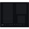 Whirlpool Piano cottura induzione 4 zone 6 SENSO Wf S0160 Ne Black (60cm)