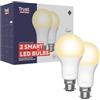 Trust B22 Lampadina Smart LED, Luce Bianca Fredda e Calda, 2 Pezzi | Dimmerabile, Compatibile con Alexa e Google Nest, Hub non Necessario, 2.4GHz WiFi