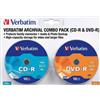 Verbatim Kit 20 Dischi Verbatim: 10 CD-R 700MB + 10 DVD-R 4.7GB Masterizzabili