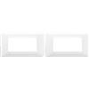 Vimar Placca 4 m, Reflex Neve (Confezione da 2)
