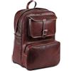 PARRYS LEATHER WORLD Originale pelle di Capra Zaino 16in Marrone Laptop Zaino da Viaggio Fatto a Mano