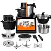 Ufesa TotalChef RK15 Combo Robot da Cucina con Friggitrice ad Aria 2 in 1, 2400 W, Caraffa 4,5 L, Air Fryer 5 L, Display Touch 10", WiFi, 30 Funzioni e 150 Ricette