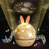 X-LSWAB Luce notturna per bambini, proiettore a stella ricaricabile, con timer, 6 proiettori, film rotanti a 360°, altoparlante musicale Bluetooth, telecomando per baby nursery (colore : bianco)