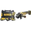 DEWALT DCF887P2-QW Trapano Avvitatore a Impulsi Attacco 1/4, 3 velocità, 5.0 Ah, Motore Brushless, Nero/Giallo, 2 5 & DCG405NT-XJ Smerigliatrice Motore Brushless in Valigetta TSTAK