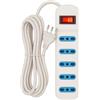 yefix Multipresa 5 Uscite Bipasso 10/16A con Spina 10A | Ciabatta Elettrica con Cavo 3M Resistente e Interruttore On/Off