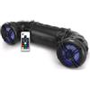 Pyle Altoparlanti Bluetooth da 800 Watt, Casse Audio Amplificate da 16,5 Centimetri con Luci LED Multicolore, Cassa Bluetooth Impermeabile per Uso Esterno