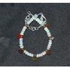 Bracciale In Opale Naturale Etiope 7'' Con Perle Di Opale Di Fuoco Wello