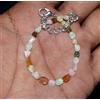 Bracciale In Opale Naturale Etiope 7'' Con Perle Di Opale Di Fuoco Wello