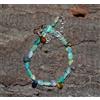 Bracciale In Opale Naturale Etiope 7'' Con Perle Di Opale Di Fuoco Wello