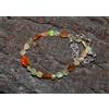 Bracciale In Opale Naturale Etiope 7'' Con Perle Di Opale Di Fuoco Wello