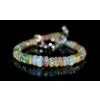 Bracciale In Opale Naturale Etiope Da 5'' Con Perle Di Opale Fuoco S3186