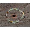 Bracciale In Opale Naturale Etiope 7'' Con Perle Di Opale Di Fuoco Wello