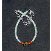 Bracciale In Opale Naturale Etiope 7'' Con Perle Di Opale Di Fuoco Wello