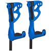FDI - Stampelle per adulti Opticomfort Premium. Coppia Di Stampelle Regolabili In Altezza E Braccioli E Maniglie Imbottiti. Alluminio ultraleggero. Colore blu. Taglia unica
