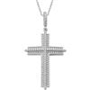AMEN Collana Croce Argento 925 Amen Donna CLCRZBB