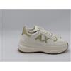 Armani Exchange Scarpe sneakers donna ARMANI EXCHANGE xw003106 off white bianco zeppa