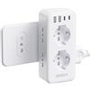 Presa Multipla with 6 Universal Sockets 10/16A ITA and Schuko, Multipresa Da Par