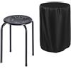 Coprisgabello impermeabile Oxford 210D per panca sgabello rotondo misura 39 64 c