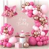balloon garland Arco Palloncini Rosa，110 Pezzi Kit Ghirlanda Arco Palloncini Oro Rosa Rosa