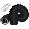 Tubo Canalizzazione Stufa a Pellet E Tubo Cappa 100Mm X 3M, Flessibile a 5 Strat