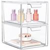 2 Pezzi Organizer Cassetti Acrilico Trasparente - Cassettiera Plastica - Cassett